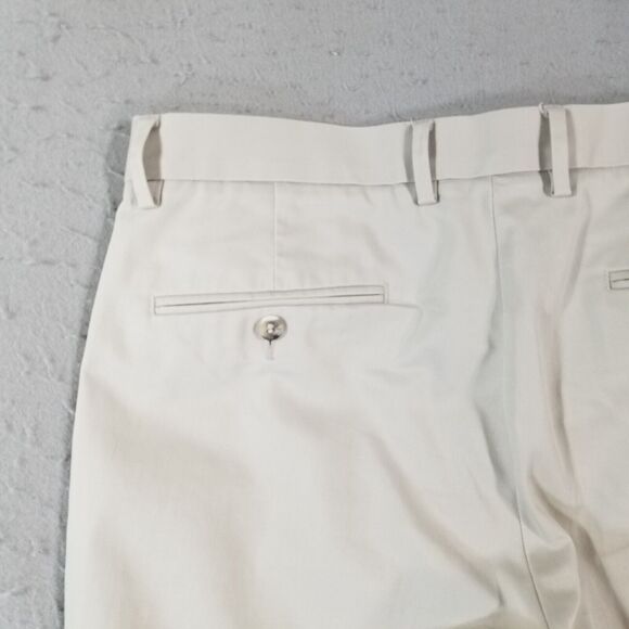 Dockers khaki chino pants men's 34x25 beige cotton Flex stretch preppy retro - Picture 8 of 11